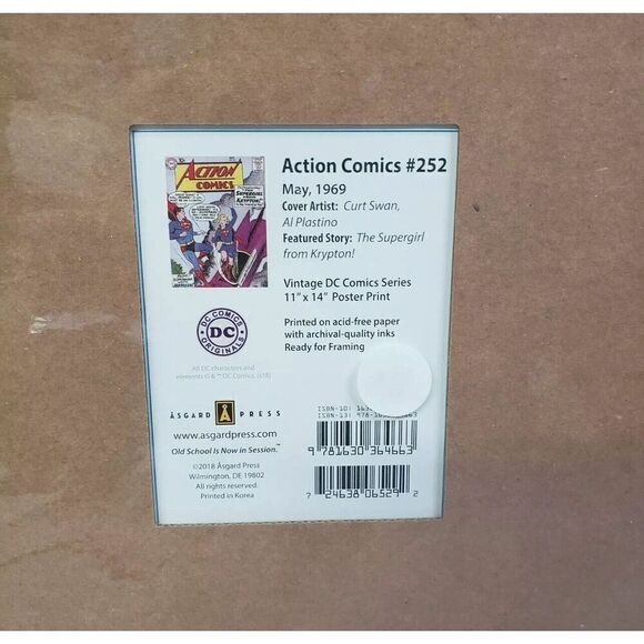 Action Comics #252 1969 Superman Vintage DC Comics Series 11"X14" Poster - Picture 2 of 2